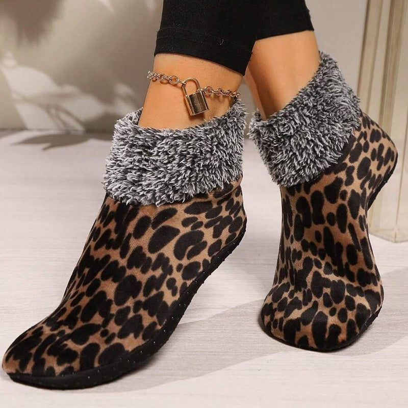 Warme Socken Mit Leopardenmuster