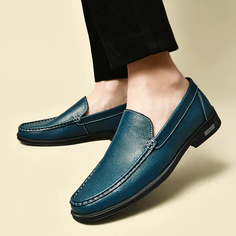 Xander™ – Glänzende Leder-Loafer