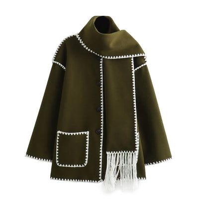 Marie™ - Bequeme Cape-Jacke aus Wolle