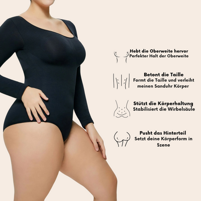 FitShape - Longsleeve Bodysuit  Sculpting Shapewear