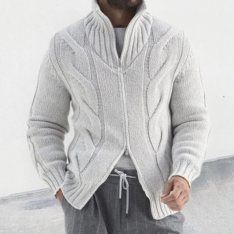 Terence Zip Pullover stricken