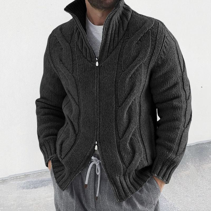 Terence Zip Pullover stricken