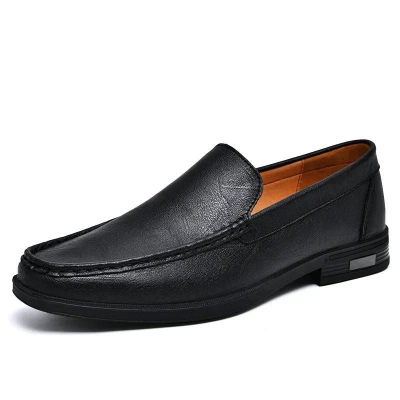 Xander™ – Glänzende Leder-Loafer