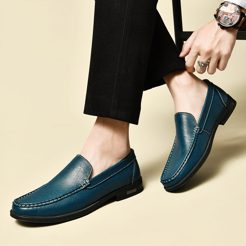 Xander™ – Glänzende Leder-Loafer